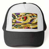 Bio mechanical trucker hats