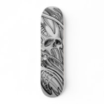 bio skull 2 RITON TATTOO Skate Deck