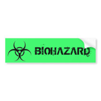 Biohazard 01 bumper sticker