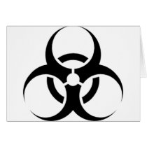 Biohazard 03 greeting card