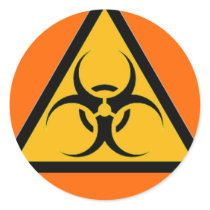 Biohazard 06 round sticker