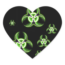 Biohazard 08 heart stickers