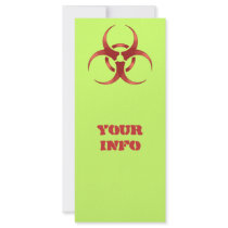 Biohazard 1 rack cards