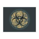 Biohazard -Circle -dist postcards