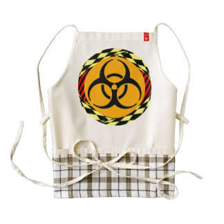 Biohazard Design Zazzle HEART Apron