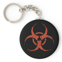 Biohazard -dist -red key chains
