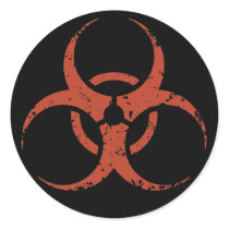 Biohazard -dist -red stickers