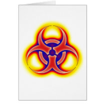 Biohazard Glow Greeting Card
