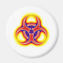 Biohazard Glow Fridge Magnets