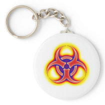 Biohazard Glow Key Chain