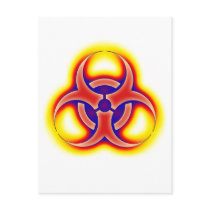 Biohazard Glow Post Cards
