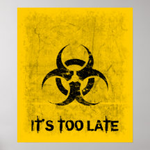 Biohazard Grunge Customizable Print