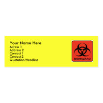 Biohazard Profile Card business cards
