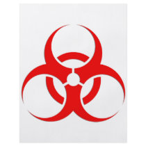 Biohazard red design! flyers