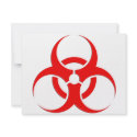 Biohazard red design! invitations