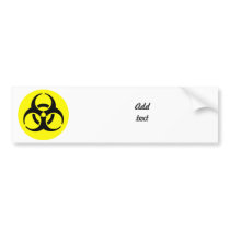 BioHazard Symbol Bumper Sticker