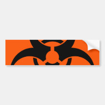Biohazard Symbol Bumper Stickers