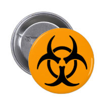 Biohazard Symbol Button buttons
