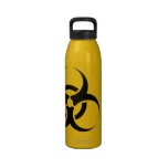 Biohazard Symbol, Drink at Your Own Risk Water water bottles