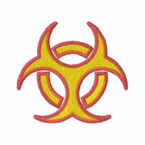 Biohazard Symbol embroidered shirts
