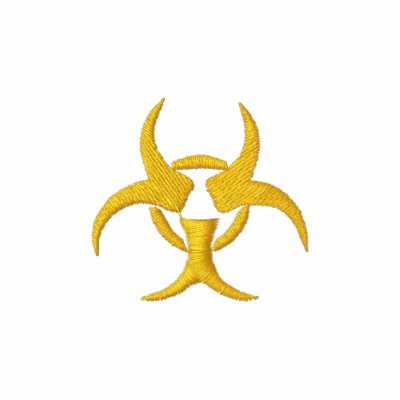 Biohazard Symbol Hooded Embroidered Hooded Sweatshirt Biohazard Symbol Hooded Embroidered Hooded Sweatshirt