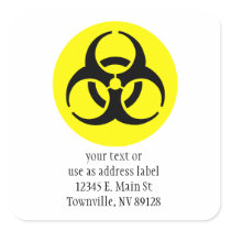 BioHazard Symbol Stickers