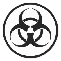 Biohazard Symbol Sticker