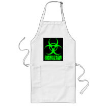 Biohazard symbol w/ biohazard text Apron by crimsonskye79 Biohazard symbol w/ biohazard text Apron