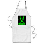 Biohazard  symbol w/ biohazard text Apron