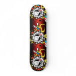 Biohazard Tech Skull Skateboard