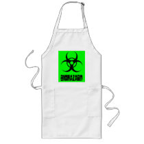 Biohazard w/ biohazard text Apron by crimsonskye79 Biohazard w/ biohazard text Apron