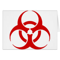 biohazard ! warning danger card