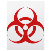 biohazard ! warning danger letterhead template