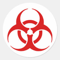 biohazard ! warning danger stickers