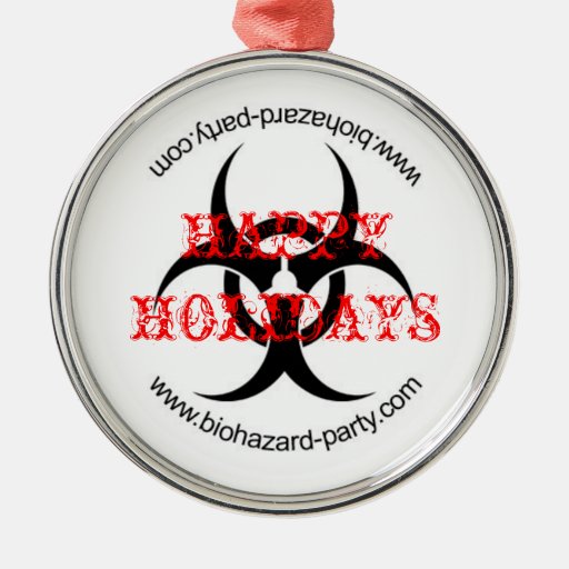 biohazard xmas ornament