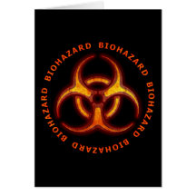 Biohazard Zombie Warning Cards