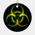Biohazard Zombie Warning Ornaments Biohazard Zombie Warning Ornaments