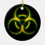 Biohazard Zombie Warning Ornaments