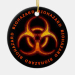 Biohazard Zombie Warning Ornaments Biohazard Zombie Warning Ornaments
