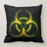 Biohazard Zombie Warning Pillow
