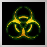 Biohazard Zombie Warning Poster