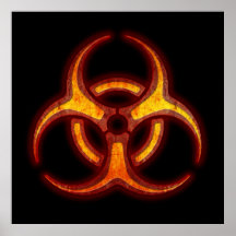 Biohazard Zombie Warning Print