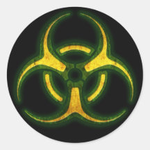 Biohazard Zombie Warning Sticker