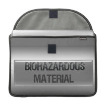 Biohazardous Material Metallic Rickshaw Flap Sleev macbook sleeves