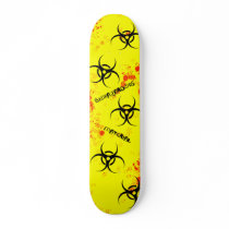 Biohazardous Material Skateboard by DancesWithPaints Biohazardous Material Skateboard