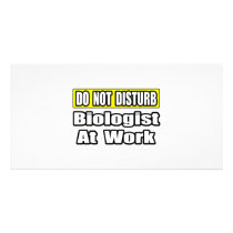 Biologist At Work Customized Photo Card