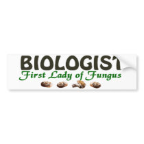 BIOLOGIST bumper sticker bumper stickers