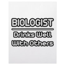 Biologist...Drinks Well With Others Letterhead Design