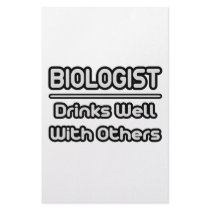 Biologist...Drinks Well With Others Personalized Stationery