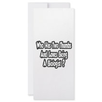 Biologist Joke...Two Thumbs rack cards